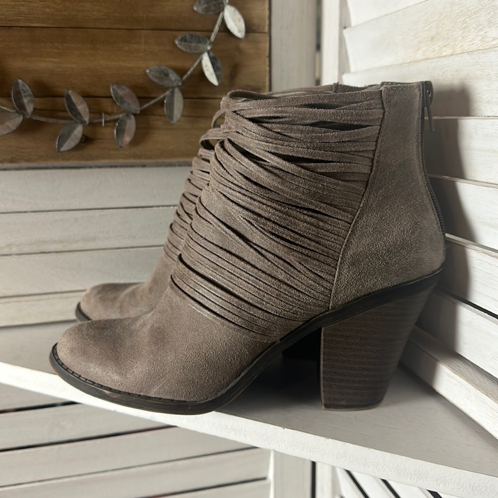 Fergalicious Doe Barley Ankle Bootie Tan